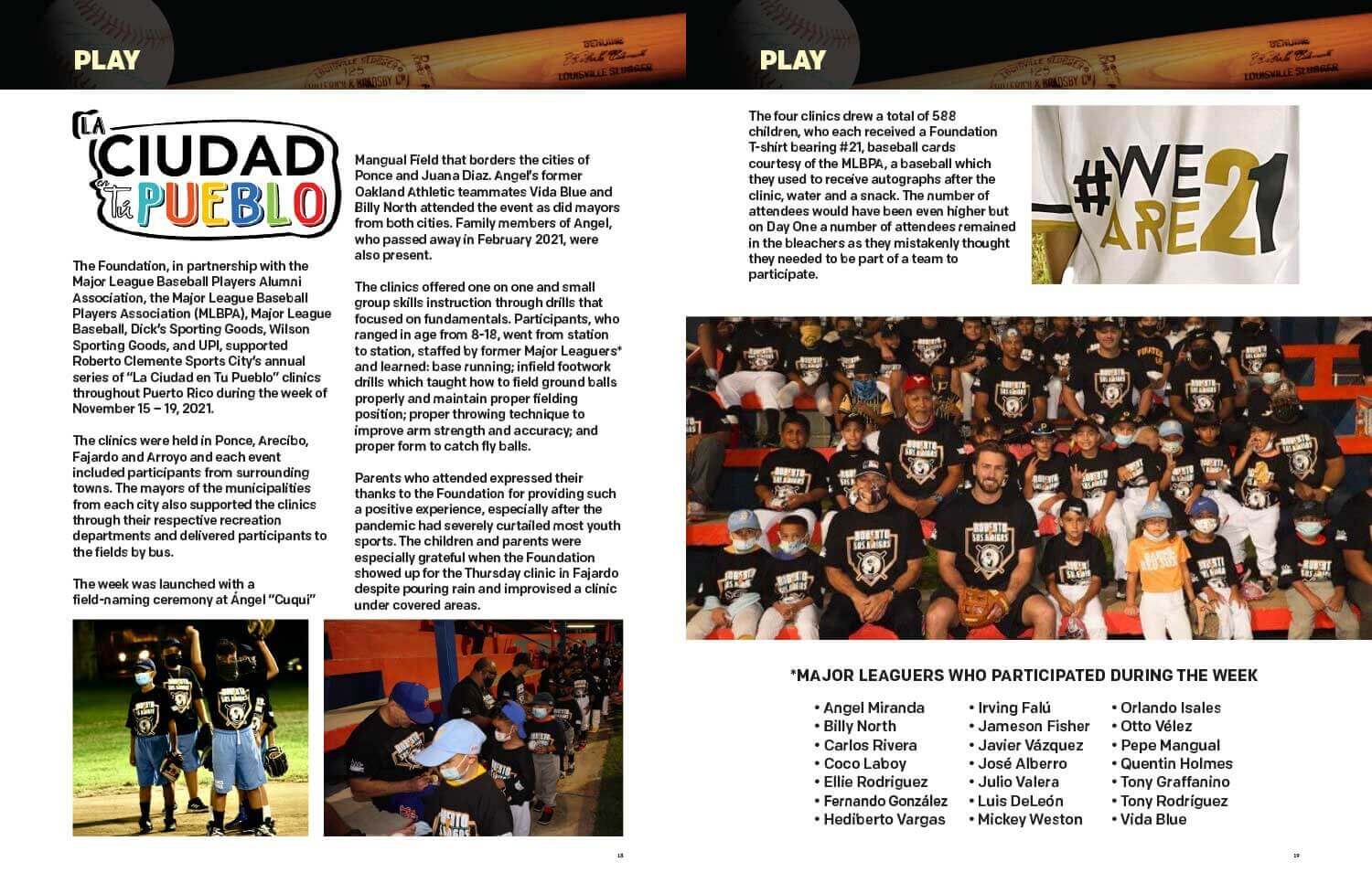 Roberto Clemente Foundation Booklet