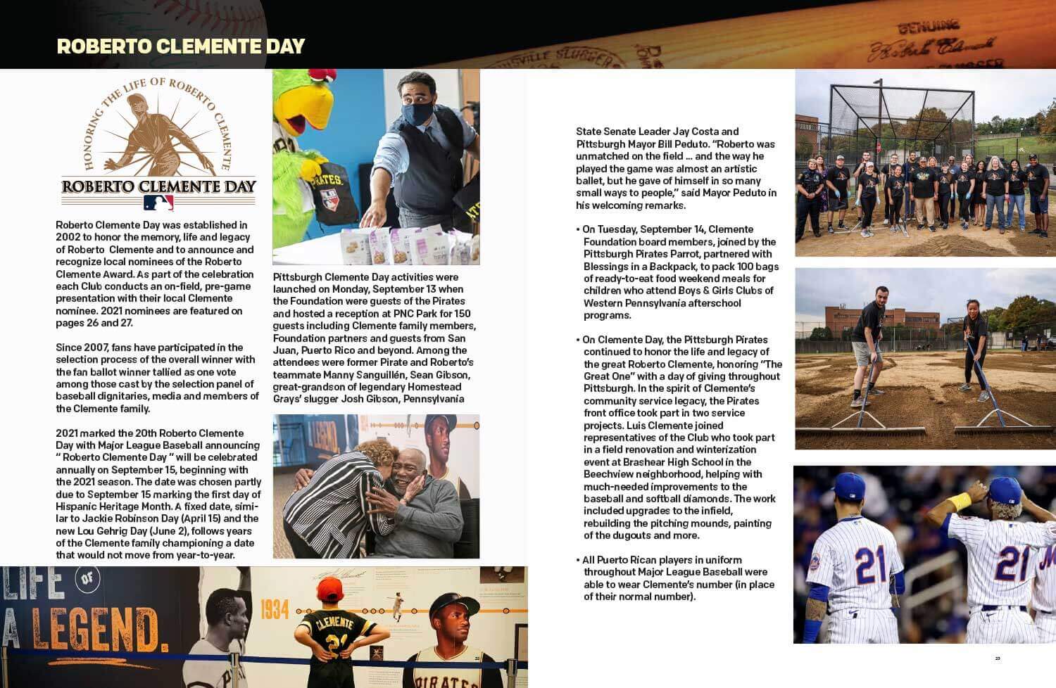 Roberto Clemente Foundation Booklet