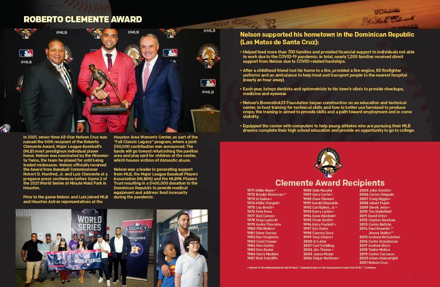 Roberto Clemente Foundation Booklet