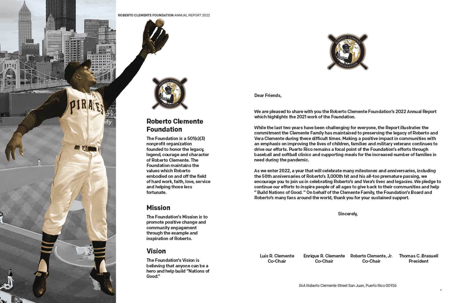 Roberto Clemente Foundation Booklet