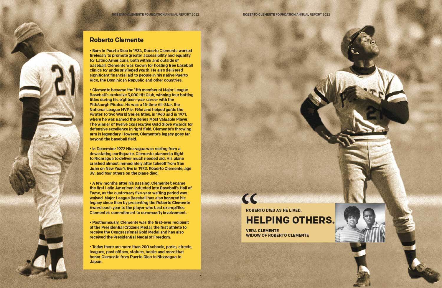 Roberto Clemente Foundation Booklet