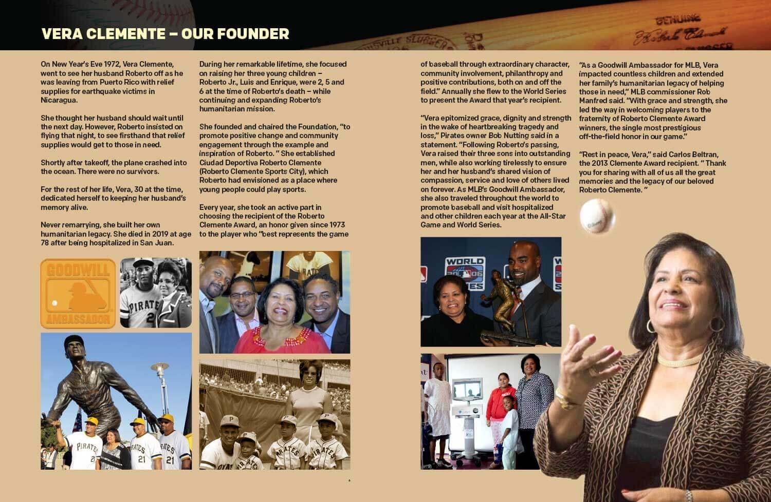 Roberto Clemente Foundation Booklet