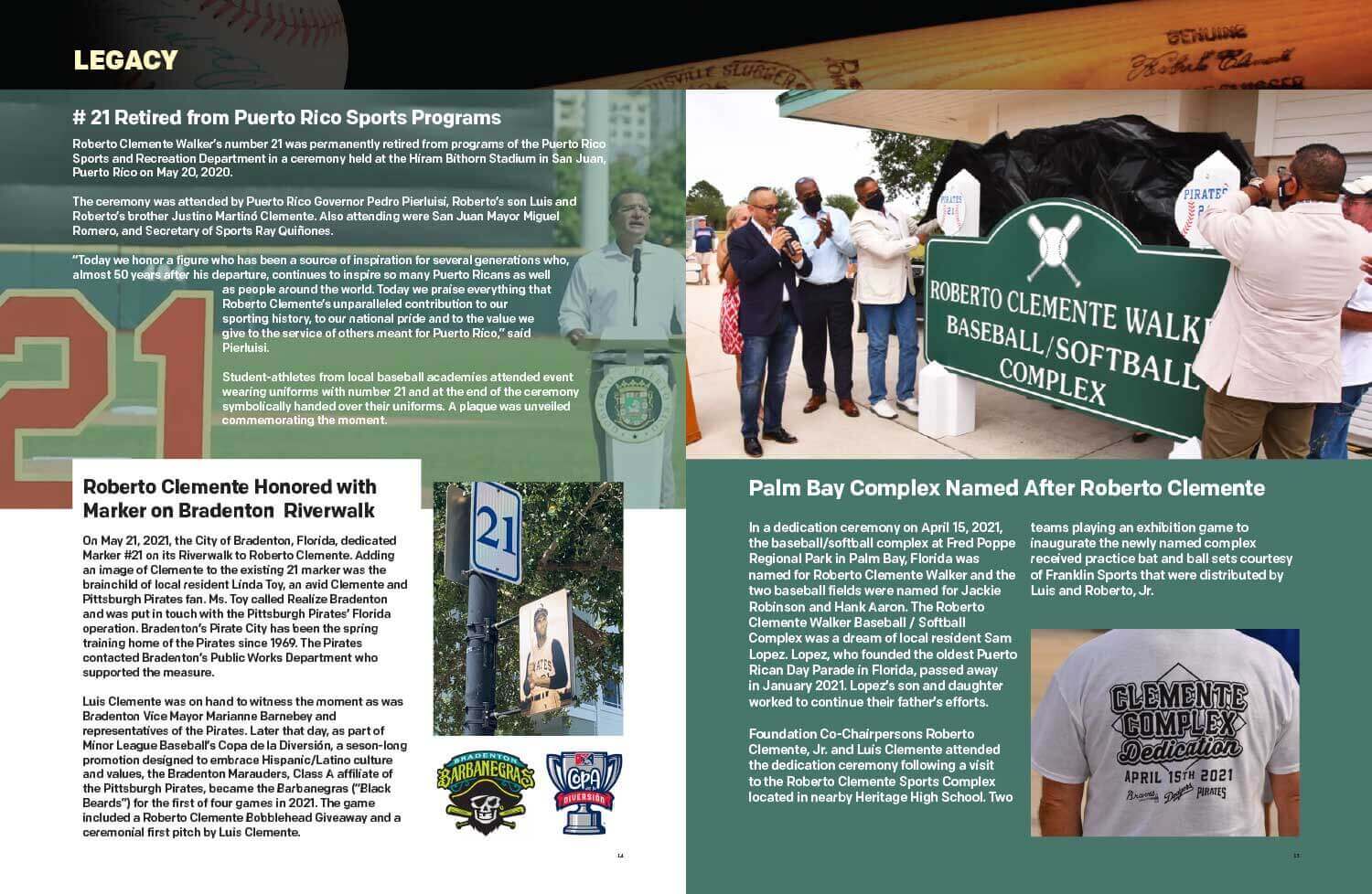 Roberto Clemente Foundation Booklet