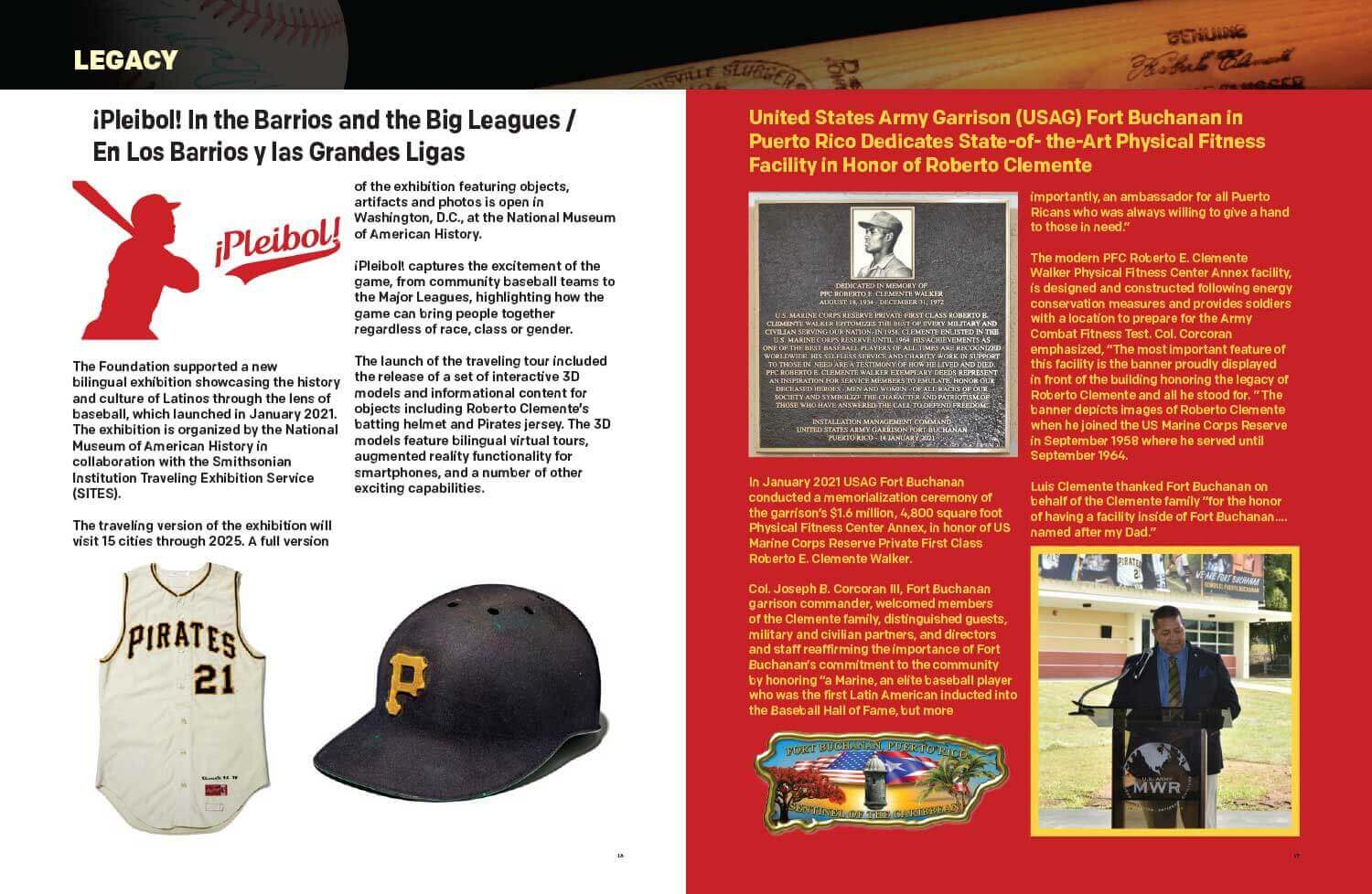Roberto Clemente Foundation Booklet