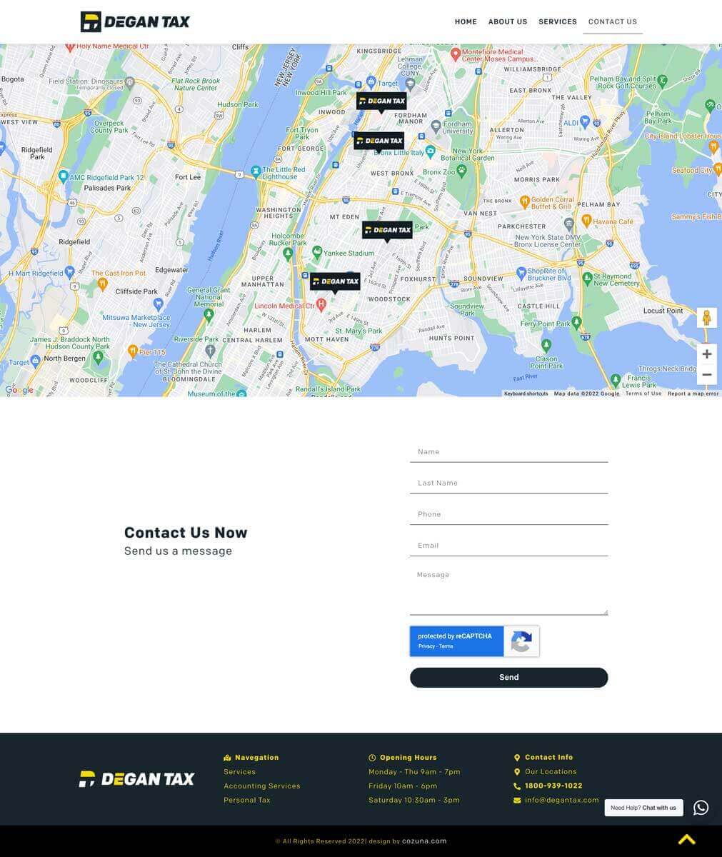 Degan Tax Web Design